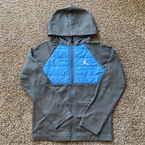 Nike Air Jordan Boys/Girls  Zip Front Fleece
Hooded Sweatshirt